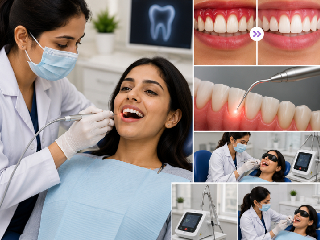 Gum surgery and laser gum treatment in Punjabi Bagh at Dental Care 'N' Cure for healthy gums and advanced dental care.