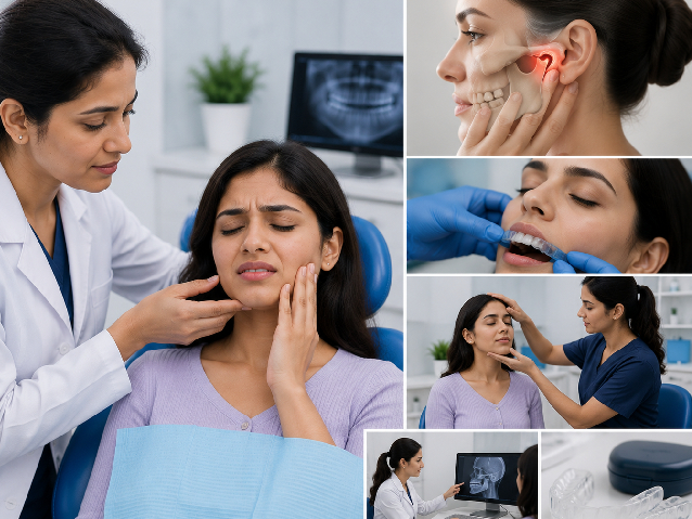 TMJ disorder treatment in Meera Bagh by a temporomandibular joint specialist at Dental Care 'N' Cure for jaw pain relief.