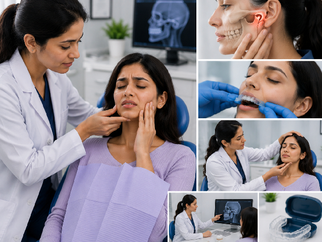 TMJ disorder treatment in Punjabi Bagh by a temporomandibular joint specialist at Dental Care 'N' Cure for jaw pain and jaw joint problems.